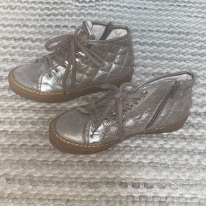 Attilio Giusti Leombruni Gold leather high-top size 35 1/2